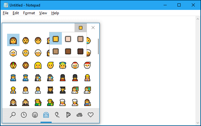 Как использовать панель emoji в windows 10?